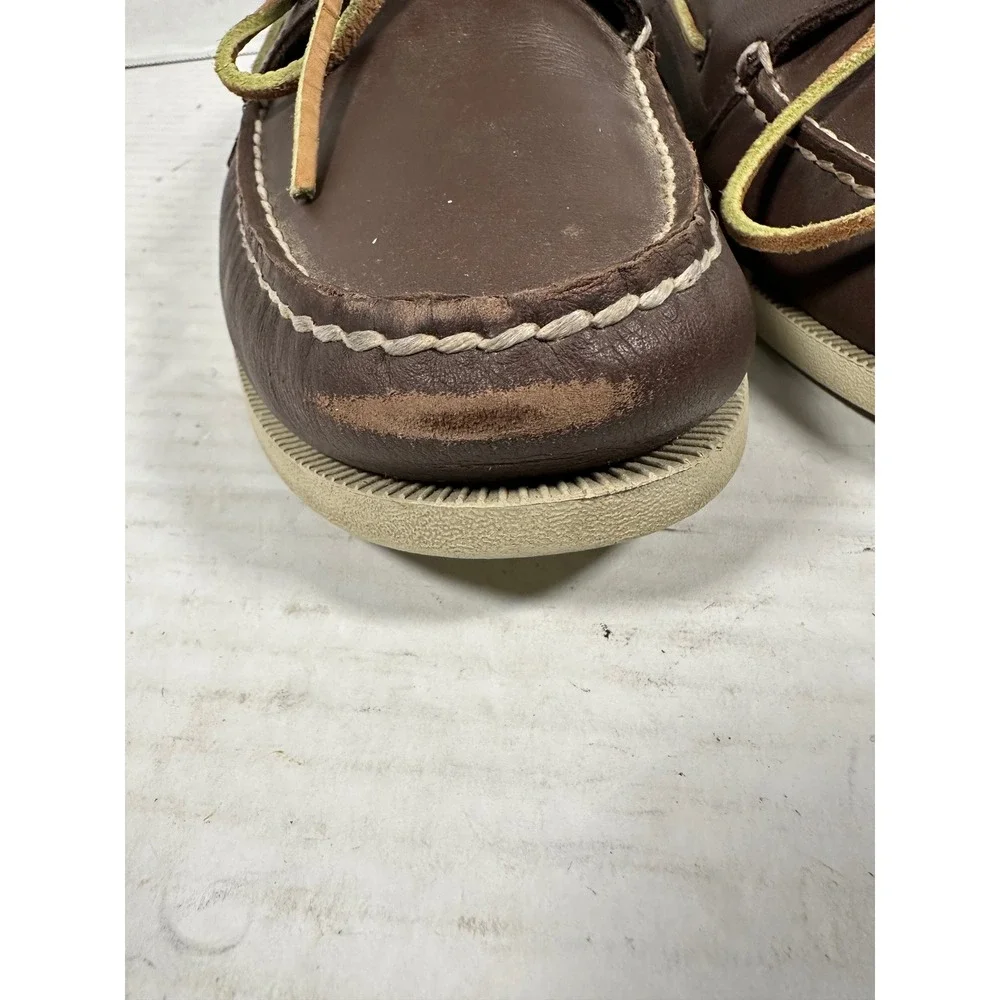 Sperry Top-Sider Mens 14M Brown Leather Authentic Original Boat Shoes‎ 0195115